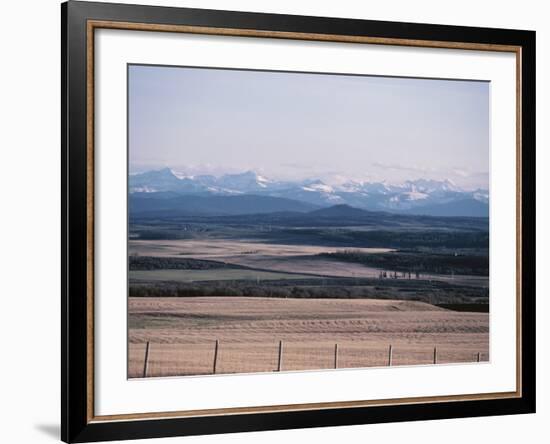 Farm Fields - Rockies, Foothills, Banff, Calgary-null-Framed Photographic Print