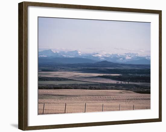 Farm Fields - Rockies, Foothills, Banff, Calgary-null-Framed Photographic Print