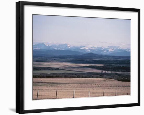 Farm Fields - Rockies, Foothills, Banff, Calgary-null-Framed Photographic Print