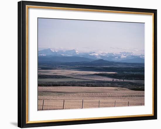 Farm Fields - Rockies, Foothills, Banff, Calgary-null-Framed Photographic Print