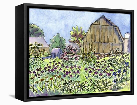 Farm Flowers-Jennifer Zsolt-Framed Premier Image Canvas