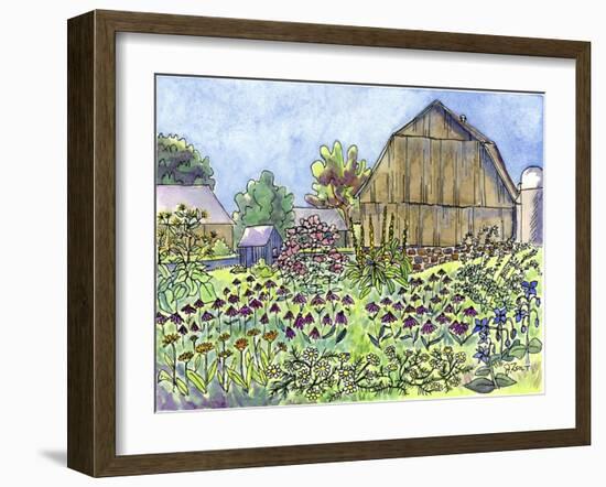 Farm Flowers-Jennifer Zsolt-Framed Giclee Print