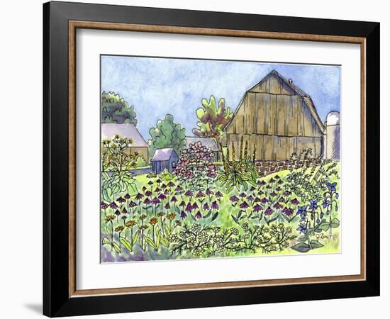 Farm Flowers-Jennifer Zsolt-Framed Giclee Print