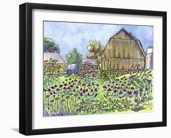 Farm Flowers-Jennifer Zsolt-Framed Giclee Print