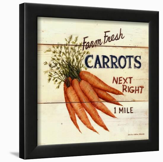 Farm Fresh Carrots-David Carter Brown-Framed Art Print