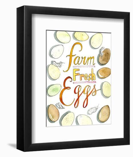 Farm Fresh Eggs-Marcella Kriebel-Framed Art Print