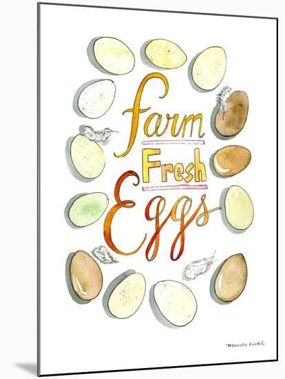 Farm Fresh Eggs-Marcella Kriebel-Mounted Art Print