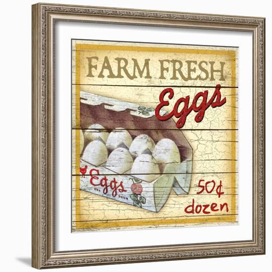 Farm Fresh Eggs-Kate Ward Thacker-Framed Giclee Print