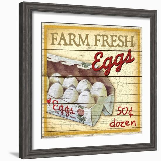 Farm Fresh Eggs-Kate Ward Thacker-Framed Giclee Print
