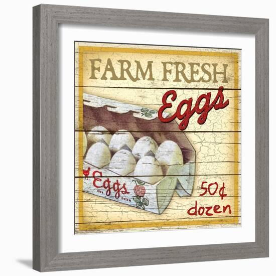 Farm Fresh Eggs-Kate Ward Thacker-Framed Giclee Print