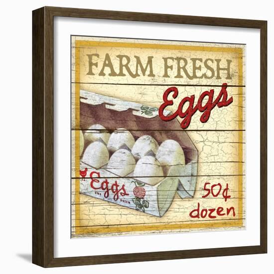 Farm Fresh Eggs-Kate Ward Thacker-Framed Giclee Print