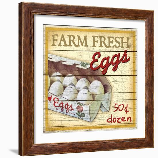 Farm Fresh Eggs-Kate Ward Thacker-Framed Giclee Print