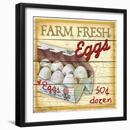 Farm Fresh Eggs-Kate Ward Thacker-Framed Giclee Print