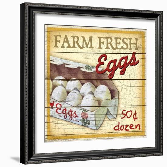 Farm Fresh Eggs-Kate Ward Thacker-Framed Giclee Print