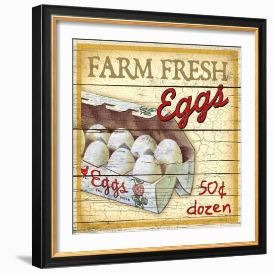 Farm Fresh Eggs-Kate Ward Thacker-Framed Giclee Print