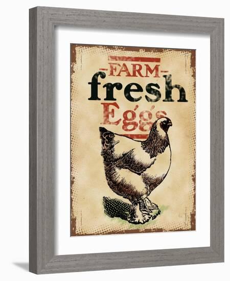 Farm Fresh Eggs-null-Framed Giclee Print