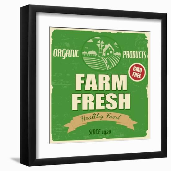 Farm Fresh Poster-radubalint-Framed Art Print