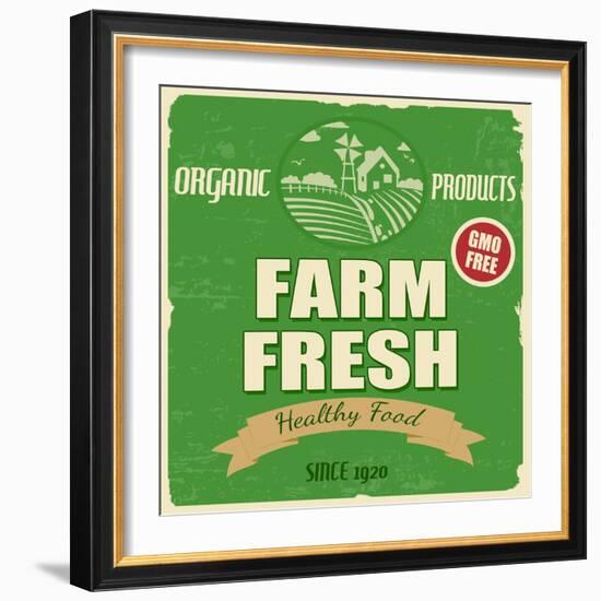 Farm Fresh Poster-radubalint-Framed Art Print