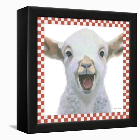 Farm Friends I Border-Myles Sullivan-Framed Stretched Canvas