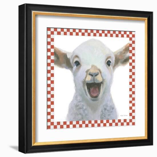 Farm Friends I Border-Myles Sullivan-Framed Art Print