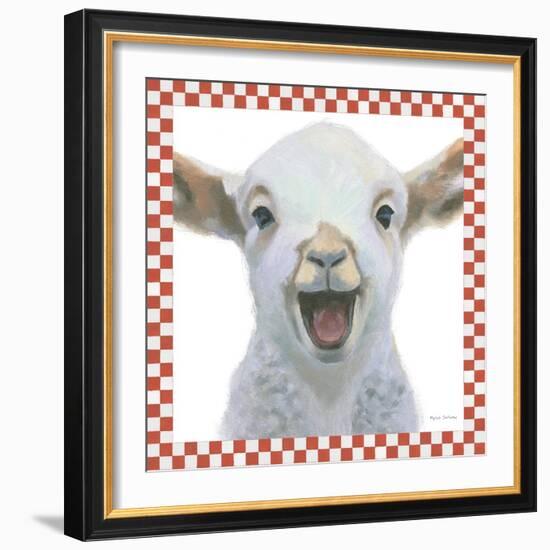 Farm Friends I Border-Myles Sullivan-Framed Art Print