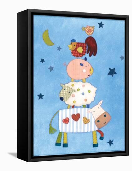 Farm Friends-Viv Eisner-Framed Stretched Canvas