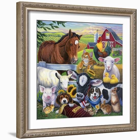 Farm Friends-Jenny Newland-Framed Giclee Print