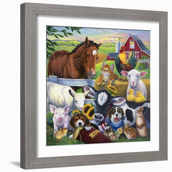 Farm Friends-Jenny Newland-Framed Giclee Print