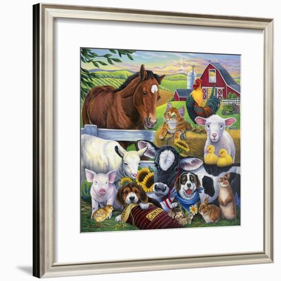 Farm Friends-Jenny Newland-Framed Giclee Print