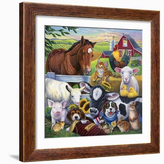 Farm Friends-Jenny Newland-Framed Giclee Print