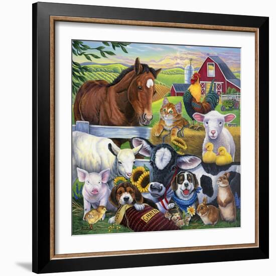 Farm Friends-Jenny Newland-Framed Giclee Print