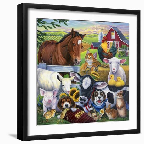 Farm Friends-Jenny Newland-Framed Giclee Print