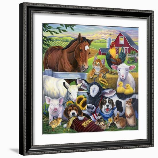 Farm Friends-Jenny Newland-Framed Giclee Print