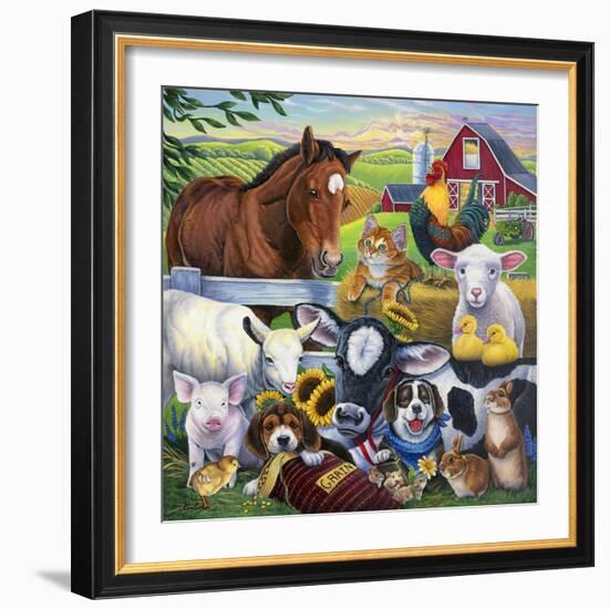 Farm Friends-Jenny Newland-Framed Giclee Print