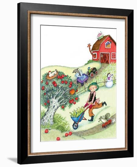 Farm Funnies - Humpty Dumpty-Marsha Winborn-Framed Giclee Print