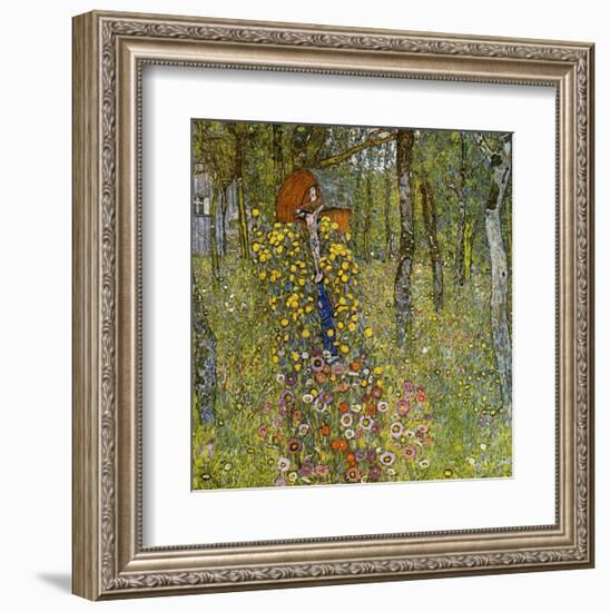 Farm Garden with Crucifix-Gustav Klimt-Framed Giclee Print