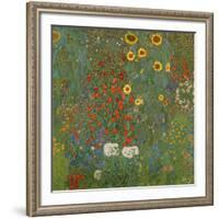 Farm Garden with Sunflowers, 1905-06-Gustav Klimt-Framed Giclee Print