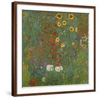 Farm Garden with Sunflowers, 1905-06-Gustav Klimt-Framed Giclee Print
