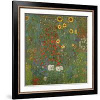 Farm Garden with Sunflowers, 1905-06-Gustav Klimt-Framed Giclee Print