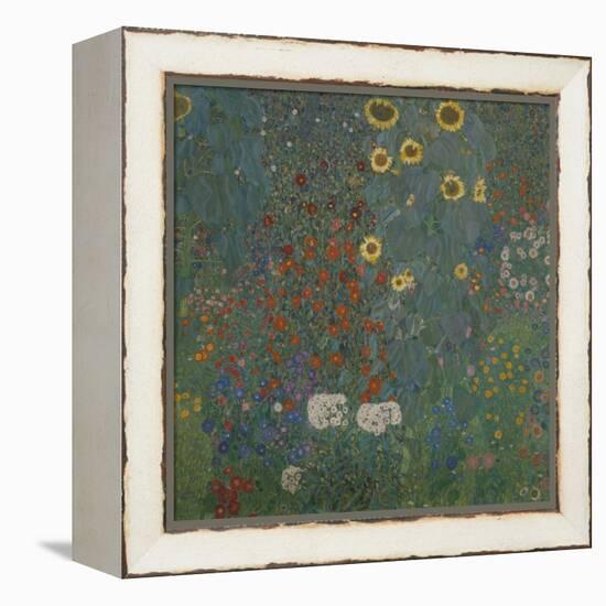 Farm Garden with Sunflowers, 1905/06-Gustav Klimt-Framed Premier Image Canvas