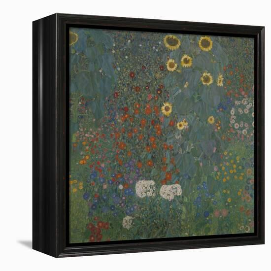 Farm Garden with Sunflowers, 1905/06-Gustav Klimt-Framed Premier Image Canvas