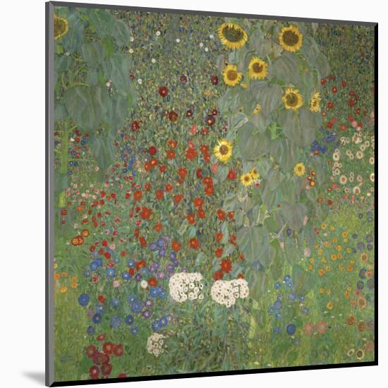 Farm Garden with Sunflowers, around 1905/1906-Gustav Klimt-Mounted Giclee Print