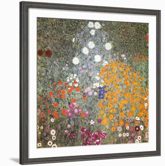 Farm Garden-Gustav Klimt-Framed Art Print