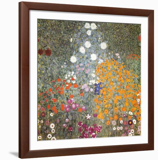 Farm Garden-Gustav Klimt-Framed Art Print