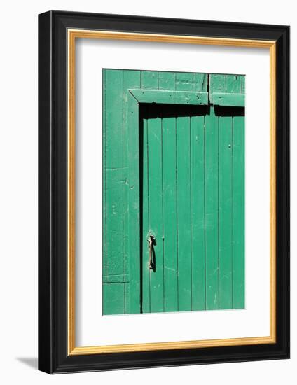 Farm, Green Barn Door, Detail-Catharina Lux-Framed Photographic Print