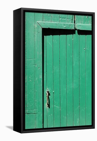 Farm, Green Barn Door, Detail-Catharina Lux-Framed Premier Image Canvas