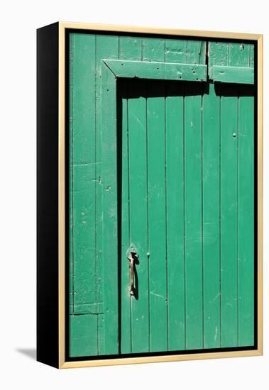 Farm, Green Barn Door, Detail-Catharina Lux-Framed Premier Image Canvas