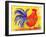 Farm House Rooster III-Beverly Dyer-Framed Art Print