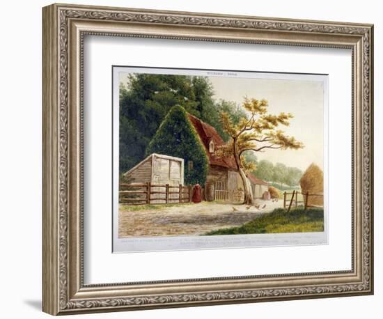 Farm in Kilburn Park, Edgware Road, Paddington, London, C1865-null-Framed Giclee Print