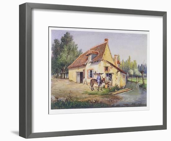 Farm in the Epernay Region, C.1850-null-Framed Giclee Print